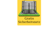 Flat to the ground Trampolin Rechteck Capital Play 305 x 183 Schwarz