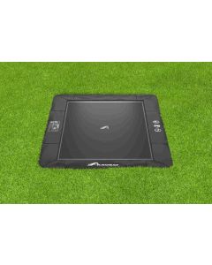 Flat to the ground Trampolin Rechteck Akrobat Primus Schwarz/Schwarz 300x180 cm