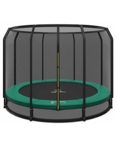 Bodentrampolin Magic Circle Pro 305 cm Grün mit Sicherheitsnetz