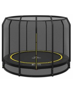 Bodentrampolin Magic Circle Pro Black 305 cm mit Sicherheitsnetz