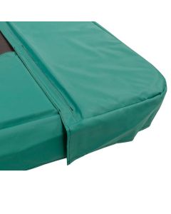 Rechteckige Trampoline Randabdeckung Magic Circle Pro Grün 380x255 cm