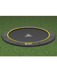 Flat to the Ground Trampolin Magic Circle Pro Black 305 cm