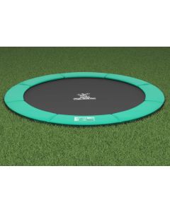 Flat to the Ground Trampolin Magic Circle Pro Grün 410 cm