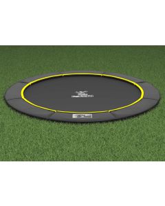 Flat to the Ground Trampolin Magic Circle Pro Black 410 cm