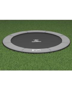 Flat to the Ground Trampolin Magic Circle Pro Grau 427 cm
