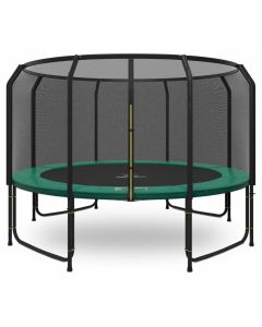 Magic Jump Fiber Trampolin 427 cm Grün mit sicherheitsnetz