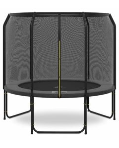 Magic Jump Fiber Grau Trampolin 251 cm mit sicherheitsnetz
