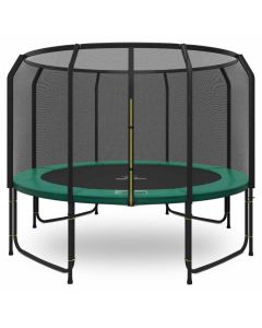 Magic Jump Fiber Trampolin 366 cm Grün mit sicherheitsnetz