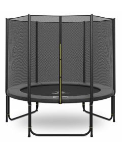 Magic Jump Grau Trampolin 251 cm mit sicherheitsnetz