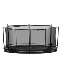 Oval Bodentrampolin North Legend 420x295 cm mit sicherheitsnetz