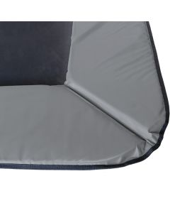 Rechteckige Trampoline Randabdeckung Flat to the Ground Grau Magic Circle Pro 214x305 cm