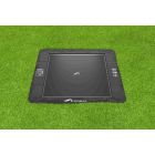 Flat to the ground Trampolin Rechteck Akrobat Primus Schwarz/Schwarz 330x250 cm