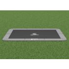 Flat to the ground Trampolin Rechteck Magic Circle Pro Grau 214x305 cm