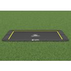 Flat to the ground Trampolin Rechteck Magic Circle Pro Schwarz 244x366 cm