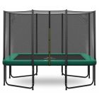 Rechteckige trampolin Magic Circle Pro 214 x 305 cm Grün mit Sicherheitsnetz 