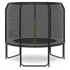 Magic Jump Fiber Grau Trampolin 251 cm mit sicherheitsnetz
