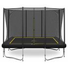 Rechteckige Trampolin Magic Jump 214 x 305 cm Black mit Sicherheitsnetz