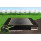 Flat to the ground Trampolin Rechteck Capital Play 427 x 305 Schwarz